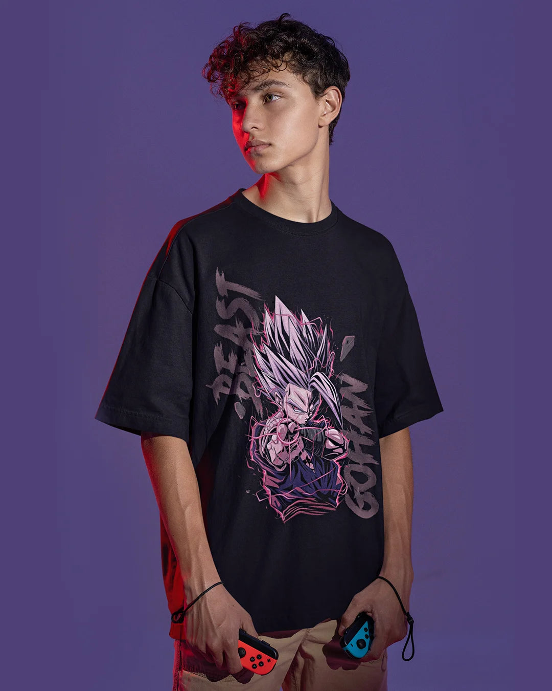 Gohan Beast – Makankosappo / Super Beam Cannon – Anime DBZ (Dragon Ball Z) Oversized T-shirt Collection By NONSENSETEE
