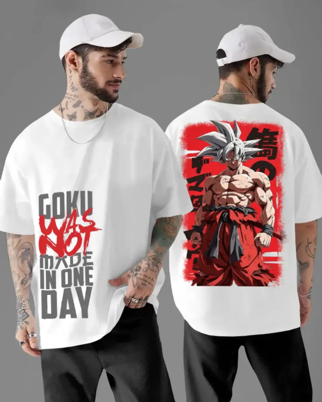 Goku Was Not Made In One Day – Anime DBZ (Dragon Ball Z) Oversized T-shirt Collection By NONSENSETEE