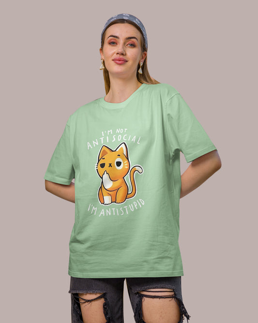 I’m Antisocial – Cute & Funky Design Oversized T-shirt Collection By NONSENSETEE