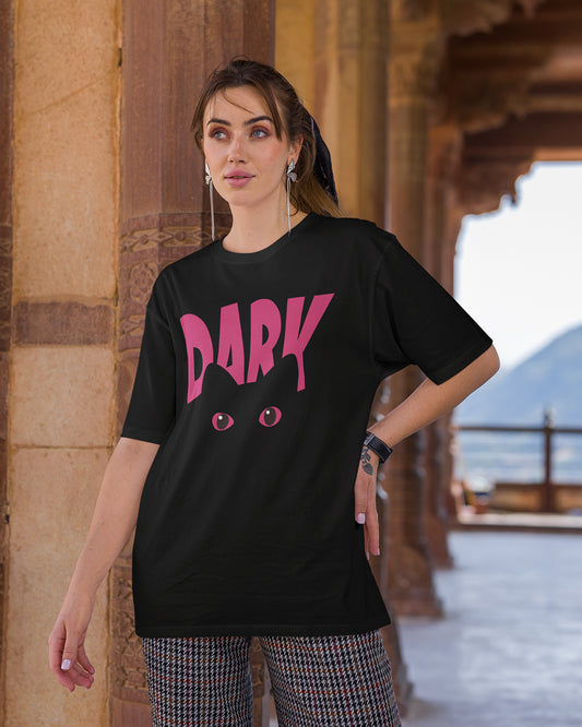 Dark Cat Eyez – Cute & Funky Design Oversized T-shirt Collection By NONSENSETEE