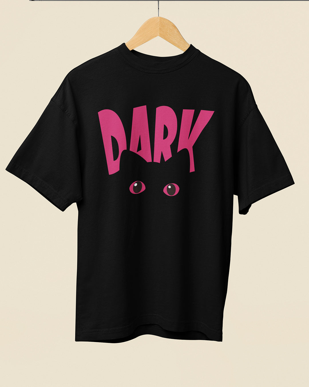 Dark Cat Eyez – Cute & Funky Design Oversized T-shirt Collection By NONSENSETEE