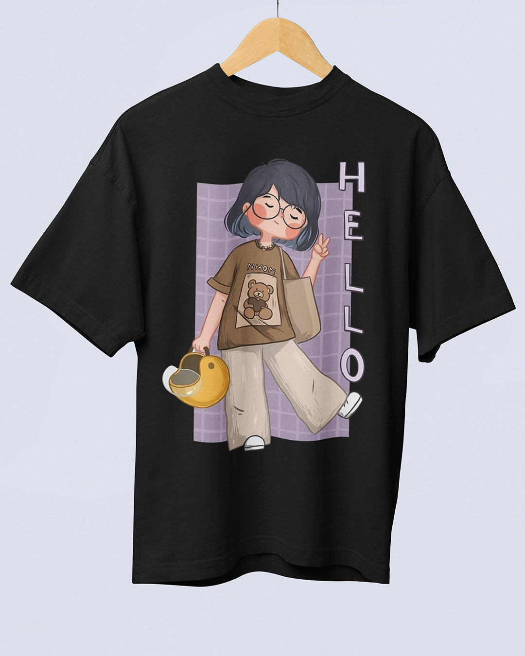 Hello Beautiful Girl – Cute & Funky Design Oversized T-shirt Collection By NONSENSETEE