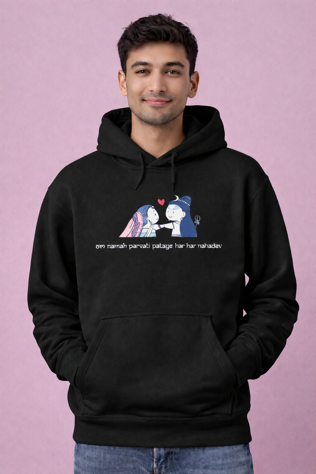Shiv Parvati Love Hoodie – Divine God Collection Hoodie By NONSENSETEE
