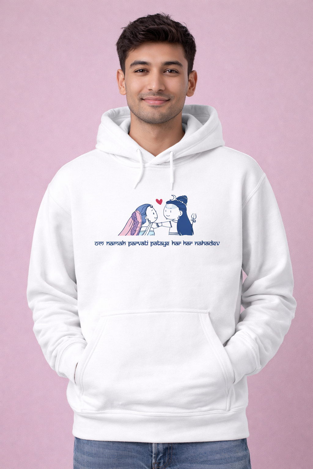 Shiv Parvati Love Hoodie – Divine God Collection Hoodie By NONSENSETEE