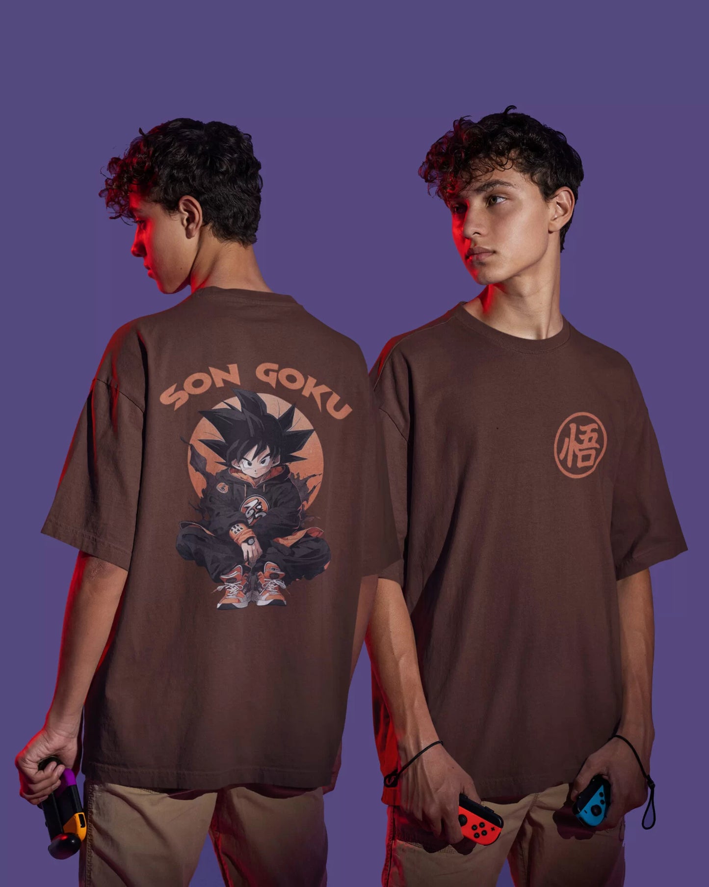 Black Son Goku – Anime DBZ (Dragon Ball Z) Oversized T-shirt Collection By NONSENSETEE