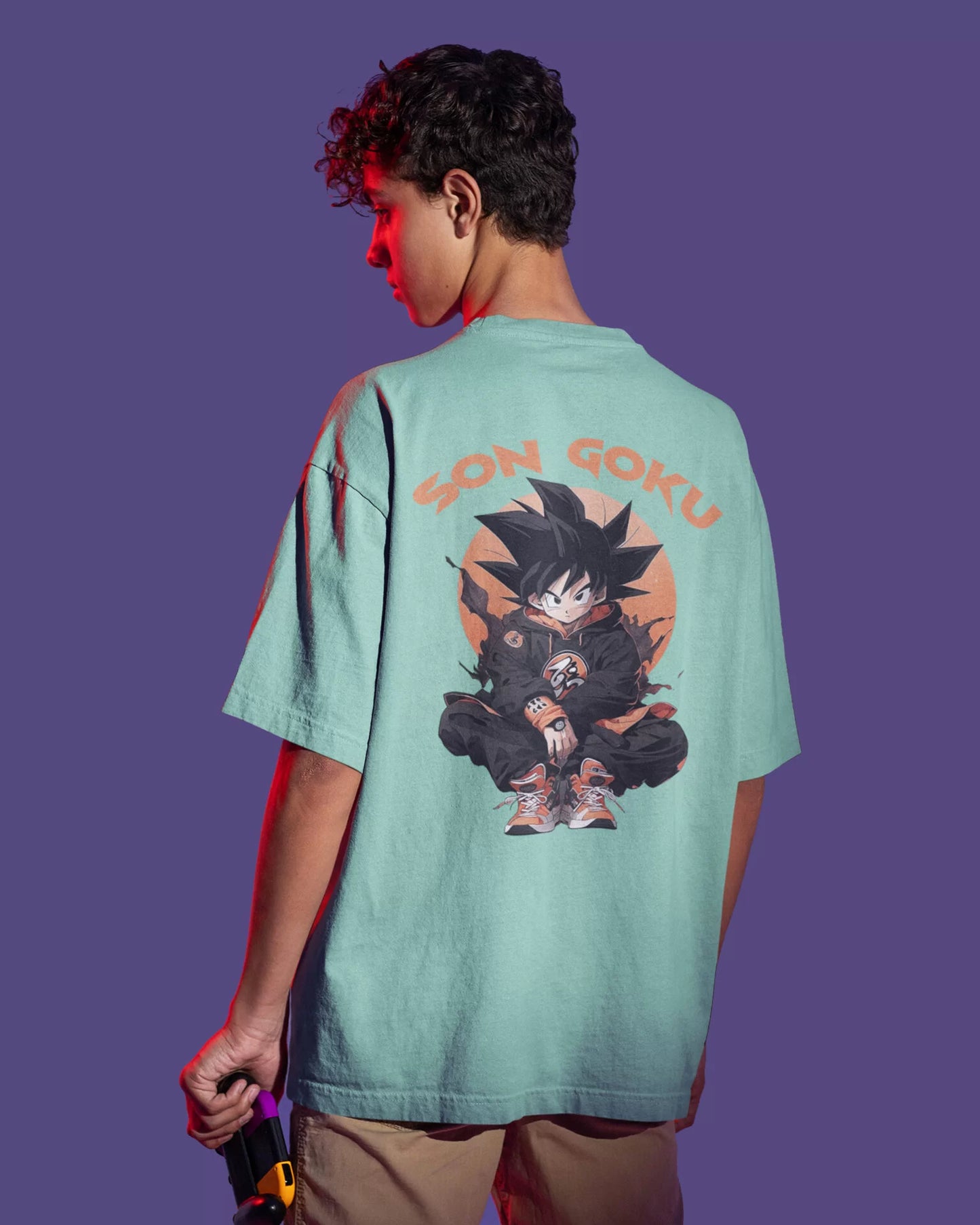 Black Son Goku – Anime DBZ (Dragon Ball Z) Oversized T-shirt Collection By NONSENSETEE