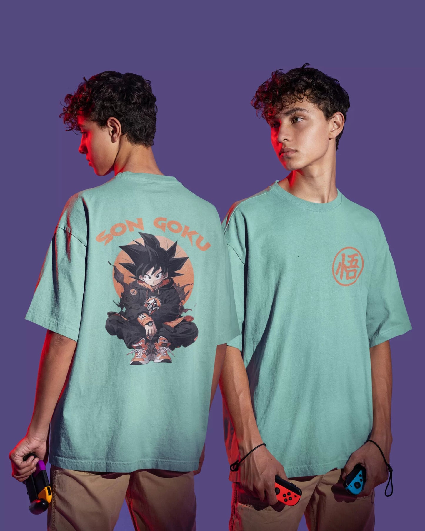 Black Son Goku – Anime DBZ (Dragon Ball Z) Oversized T-shirt Collection By NONSENSETEE