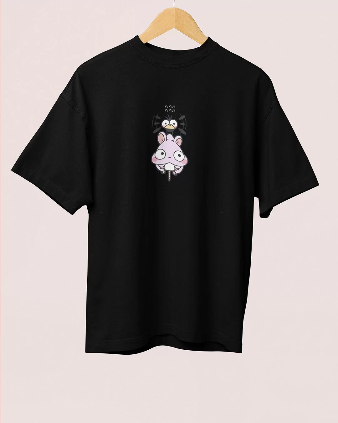 Fly With Rat Ghibli Spirited Away – Cute & Funky Design Oversized T-shirt Collection By NONSENSETEE