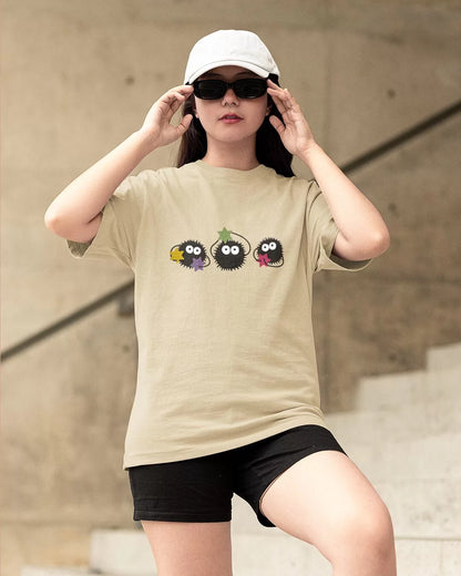 Ghibli Soots Spirited Away – Cute & Funky Design Oversized T-shirt Collection By NONSENSETEE