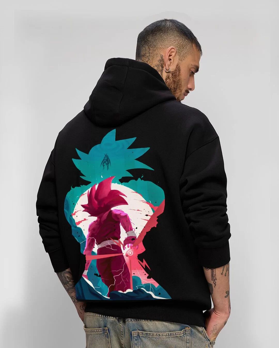 Father & Son Kamhame Ha Anime Goku & Gohan Hoodie | DBZ (Dragon Ball Z) Hoodie By Nonsensetee