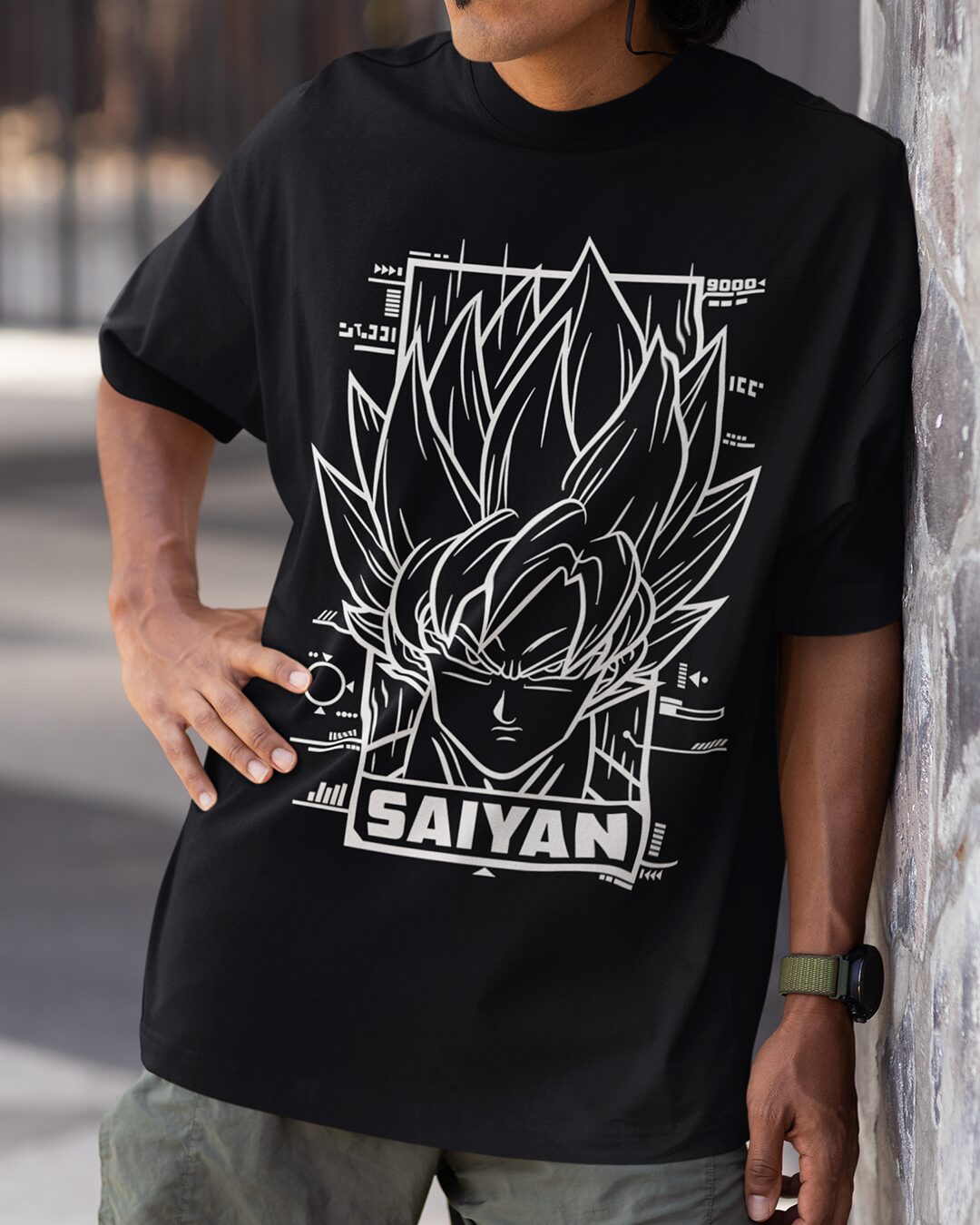 Goku Super Sayian – Anime DBZ (Dragon Ball Z) Oversized T-shirt Collection By NONSENSETEE