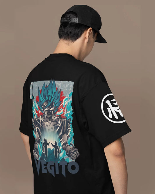 Vegito – Goku & Vegeta Fusion  – Anime DBZ (Dragon Ball Z) Oversized T-shirt Collection By NONSENSETEE